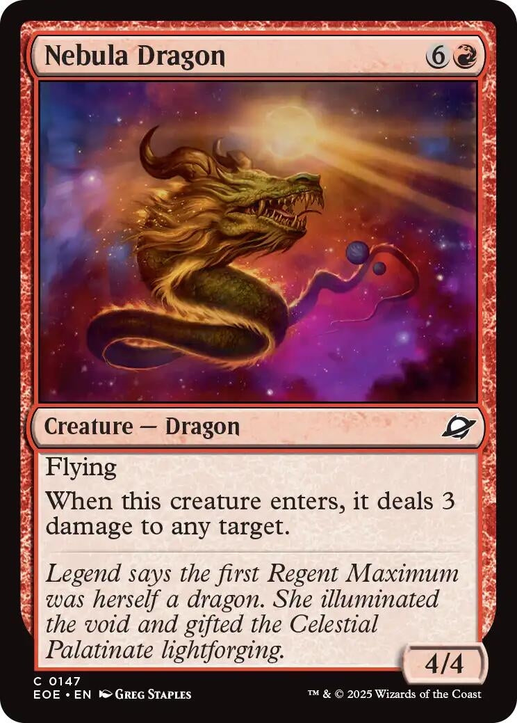 Image for Nebula Dragon (147) (Edge of Eternities) - Magic: The Gathering