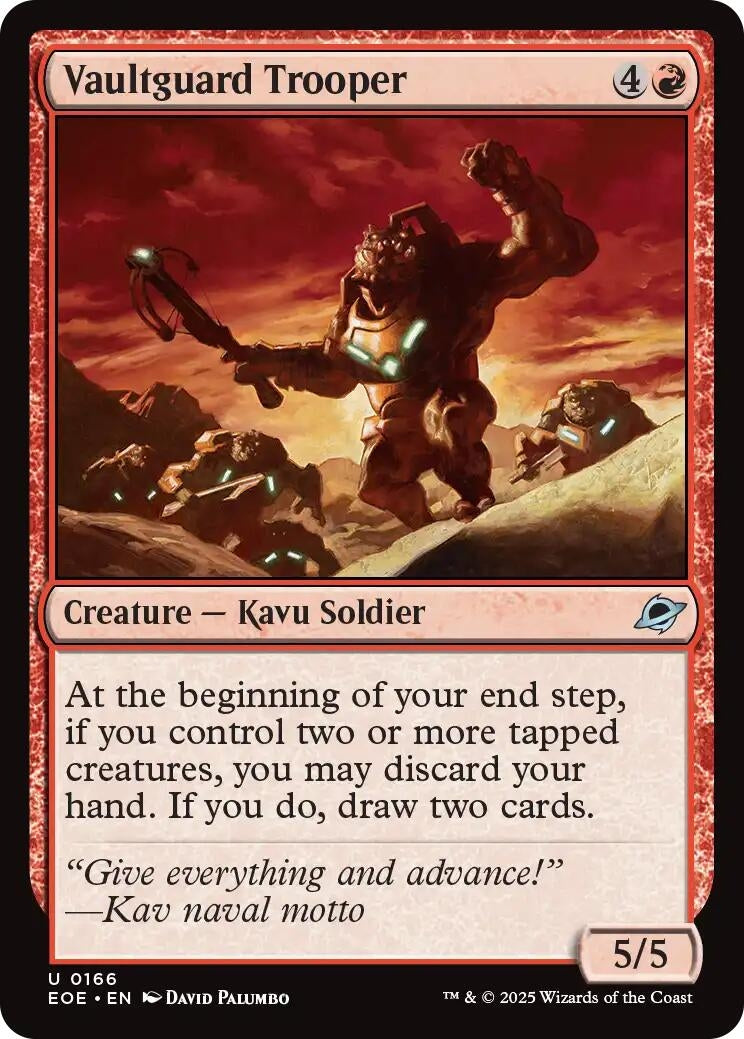 Image for Vaultguard Trooper (166) (Edge of Eternities) - Magic: The Gathering