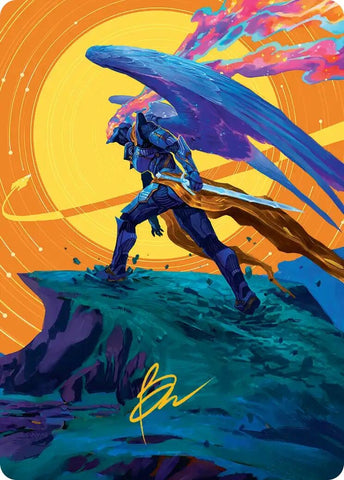 Image for Astelli Reclaimer Art Card (Gold-Stamped Signature) (36) (Art Series: Edge of Eternities) - Magic: The Gathering