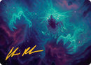 Image for Cosmogoyf Art Card (Gold-Stamped Signature) (24) (Art Series: Edge of Eternities) - Magic: The Gathering