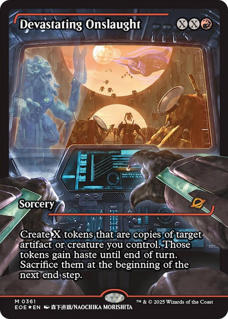 Image for Devastating Onslaught (0361) (Showcase) (361) (Edge of Eternities) - Magic: The Gathering