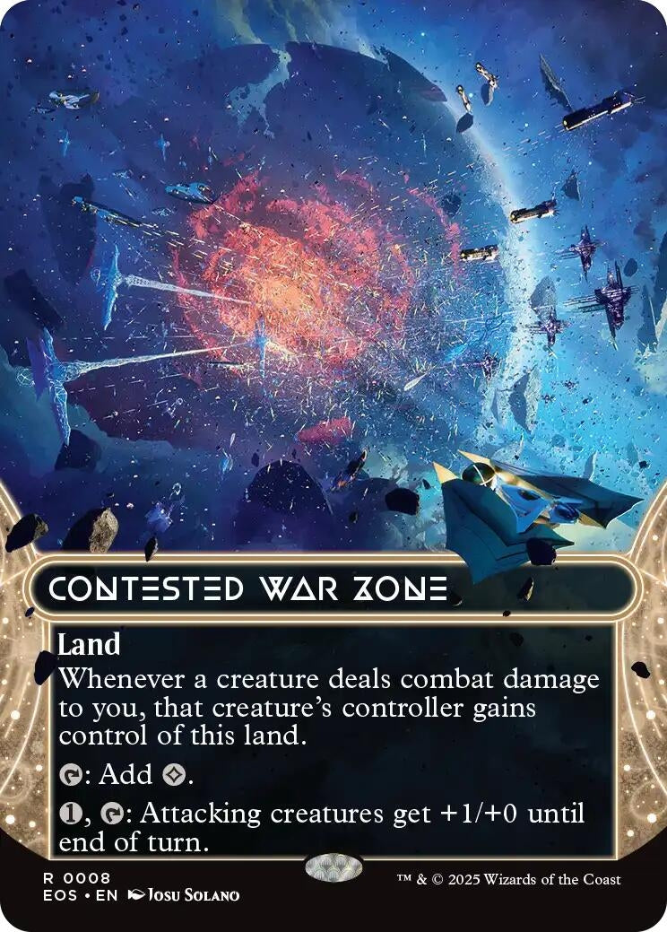 Image for Contested War Zone (0008) (Borderless) (8) (Edge of Eternities: Stellar Sights) - Magic: The Gathering