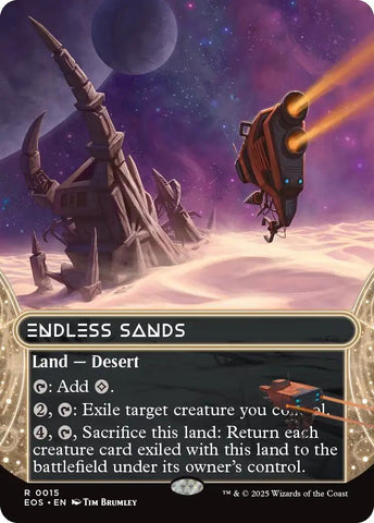 Image for Endless Sands (0008) (Borderless) (15) (Edge of Eternities: Stellar Sights) - Magic: The Gathering