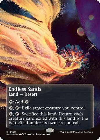 Image for Endless Sands (0150) (Borderless) (Galaxy Foil) (150) (Edge of Eternities: Stellar Sights) - Magic: The Gathering