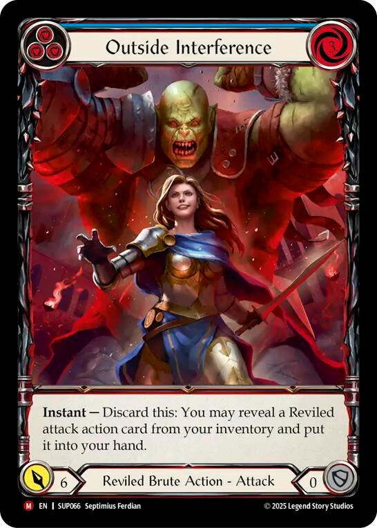 Image for Outside Interference (Extended Art) (SUP066) - Flesh and Blood TCG