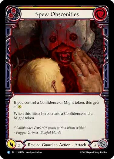 Image for Spew Obscenities (SUP078) - Flesh and Blood TCG