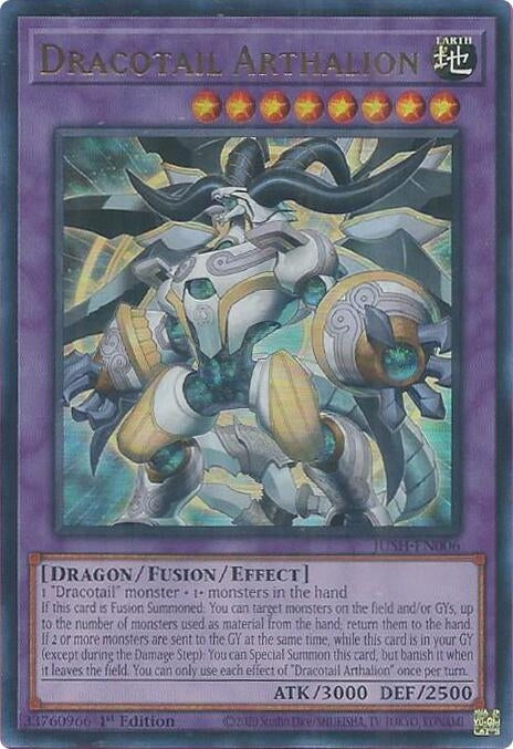 Image for Dracotail Arthalion (JUSH-EN006) (Justice Hunters) - YuGiOh