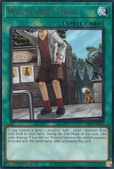 Image for Where Arf Thou? (JUSH-EN028) (Justice Hunters) - YuGiOh