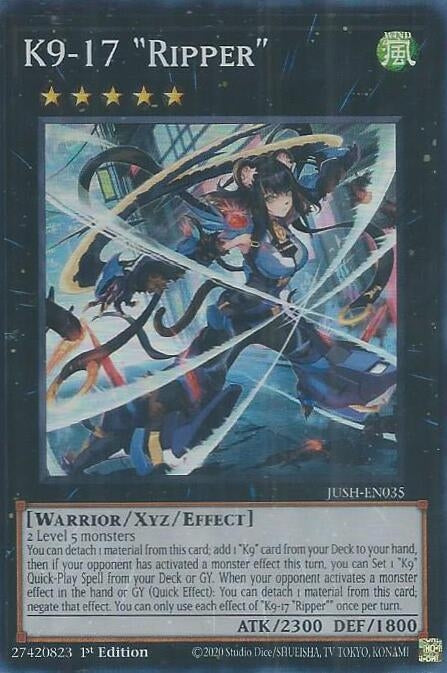 Image for K9-17 "Ripper" (JUSH-EN035) (Justice Hunters) - YuGiOh