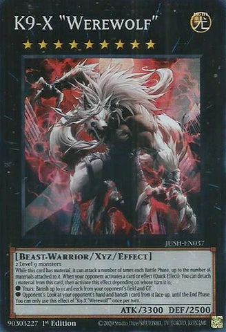 Image for K9-X "Werewolf" (JUSH-EN037) (Justice Hunters) - YuGiOh