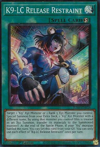 Image for K9-LC Release Restraint (Super Rare) (JUSH-EN038) (Justice Hunters) - YuGiOh