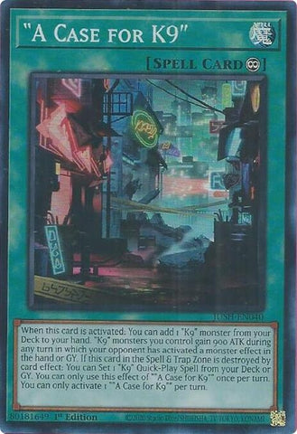 Image for "A Case for K9" (JUSH-EN040) (Justice Hunters) - YuGiOh