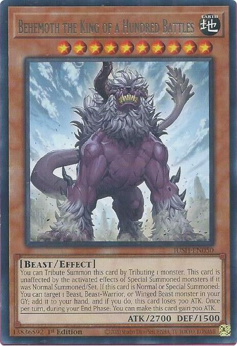 Image for Behemoth the King of a Hundred Battles (JUSH-EN050) (Justice Hunters) - YuGiOh