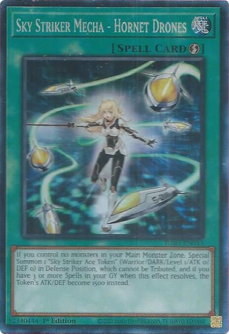 Image for Sky Striker Mecha - Hornet Drones (CR) (JUSH-EN053) (Justice Hunters) - YuGiOh