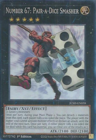 Image for Number 67: Pair-a-Dice Smasher (CR) (JUSH-EN058) (Justice Hunters) - YuGiOh