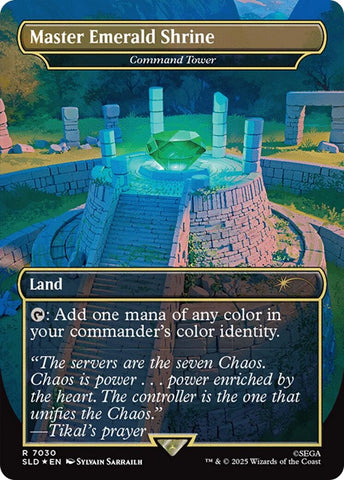 Image for Master Emerald Shrine - Command Tower (7030) (Rainbow Foil) (7030) (Secret Lair Drop Series) - Magic: The Gathering