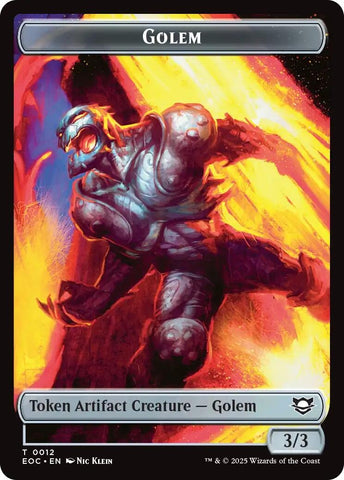 Image for Golem (0012) // Golem (0014) Double-Sided Token (12 // 14) - Magic: The Gathering
