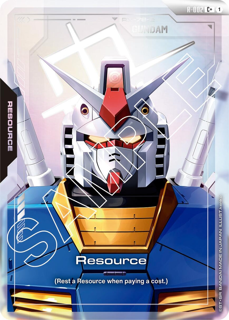 Image for Resource (R-002) (C+) (R-002) (Newtype Rising) - Gundam Card Game