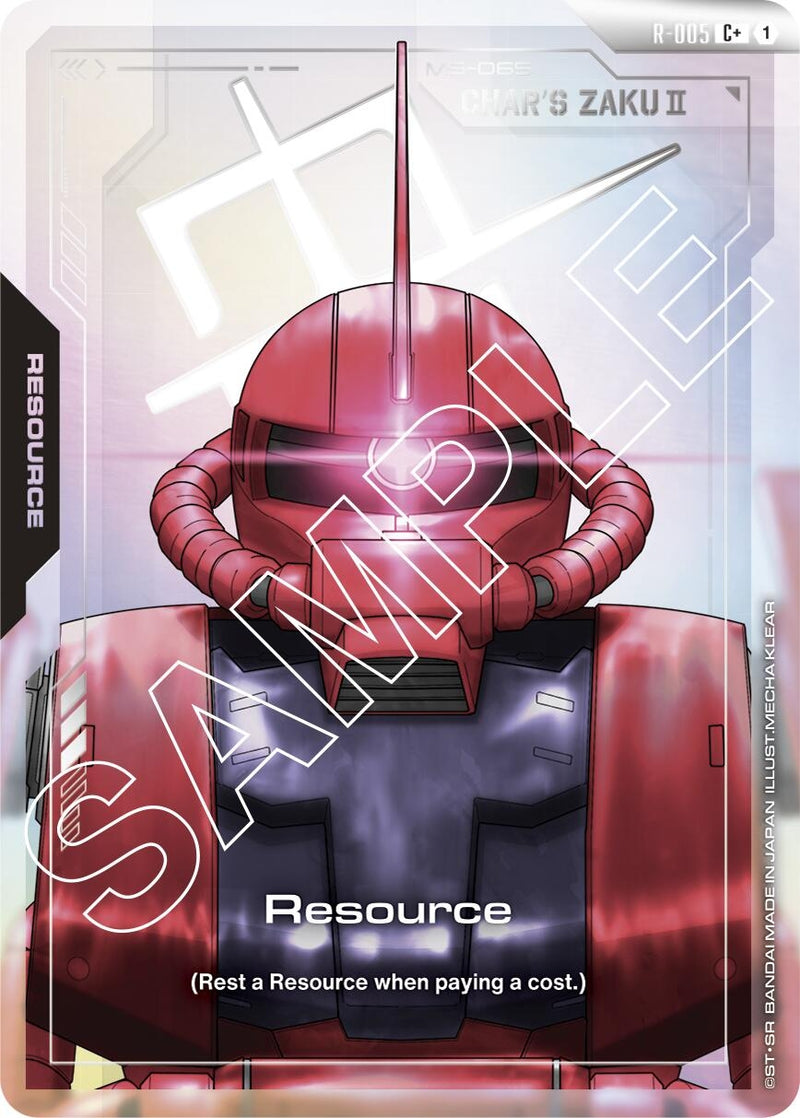 Image for Resource (R-005) (C+) (R-005) (Newtype Rising) - Gundam Card Game