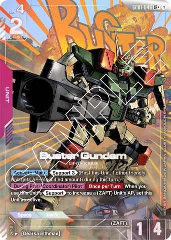 Image for Buster Gundam (LR+) (GD01-046) (Newtype Rising) - Gundam Card Game