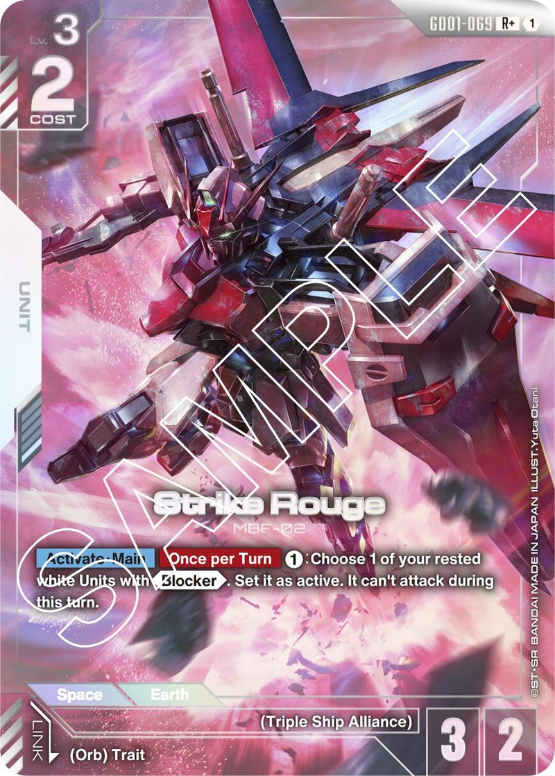 Image for Strike Rouge (R+) (GD01-069) (Newtype Rising) - Gundam Card Game