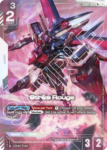 Image for Strike Rouge (R+) (GD01-069) (Newtype Rising) - Gundam Card Game