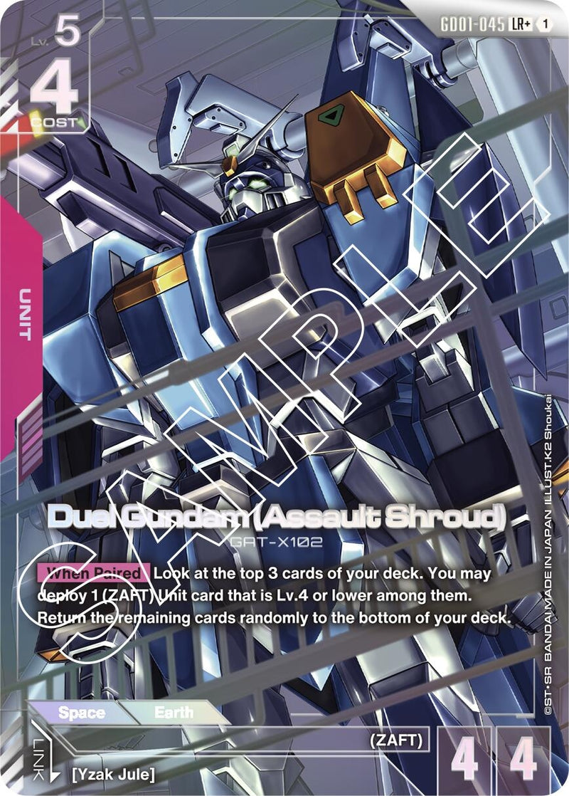 Image for Duel Gundam (Assault Shroud) (LR+) (GD01-045) (Newtype Rising) - Gundam Card Game