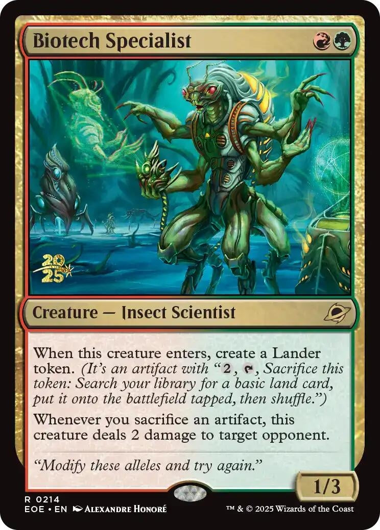 Image for Biotech Specialist (214) (Prerelease Cards) - Magic: The Gathering