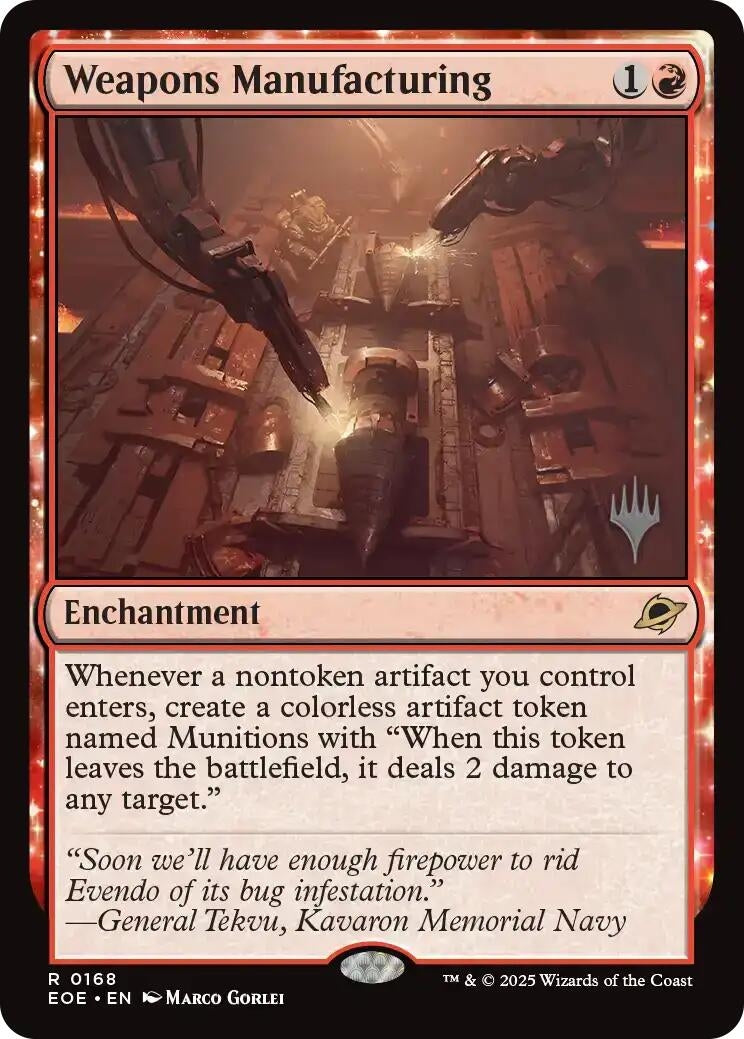 Image for Weapons Manufacturing (168) - Magic: The Gathering