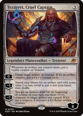 Tezzeret, Cruel Captain (2) (Promo Pack: Edge of Eternities)