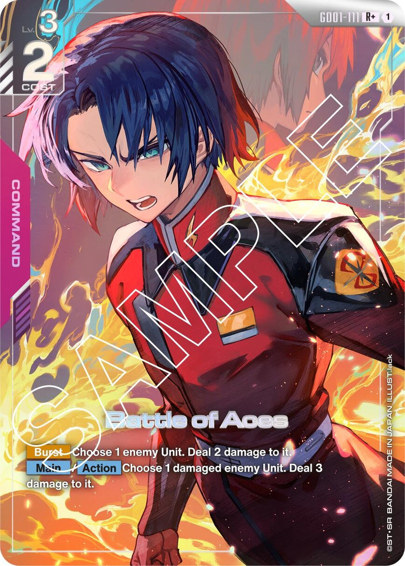 Image for Battle of Aces (R+) (GD01-111) (Newtype Rising) - Gundam Card Game