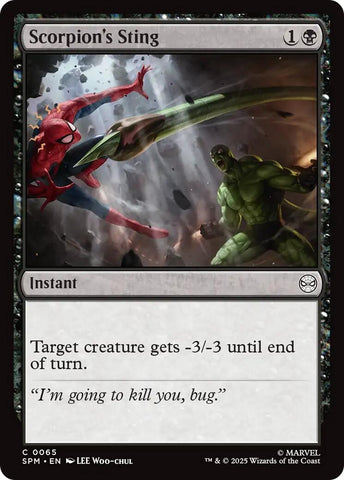 Image for Scorpion's Sting (65) (Marvel's Spider-Man) - Magic: The Gathering