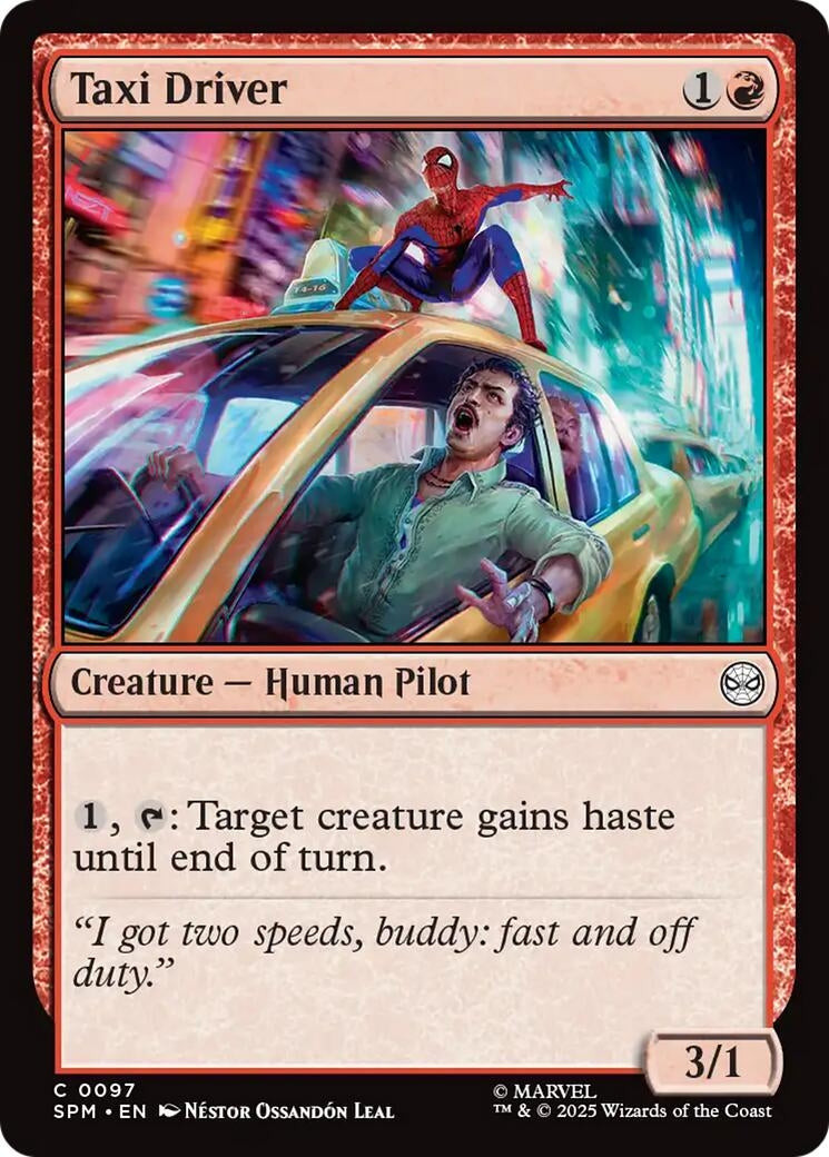 Image for Taxi Driver (97) (Marvel's Spider-Man) - Magic: The Gathering
