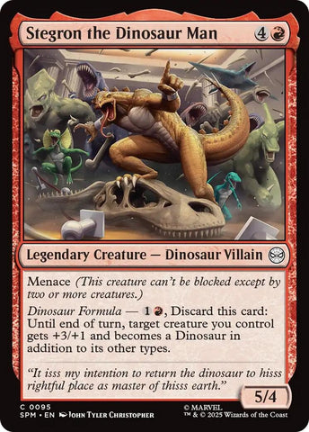 Image for Stegron the Dinosaur Man (95) (Marvel's Spider-Man) - Magic: The Gathering