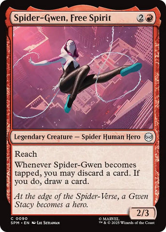 Image for Spider-Gwen, Free Spirit (90) (Marvel's Spider-Man) - Magic: The Gathering