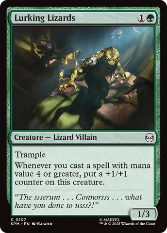 Image for Lurking Lizards (107) (Marvel's Spider-Man) - Magic: The Gathering