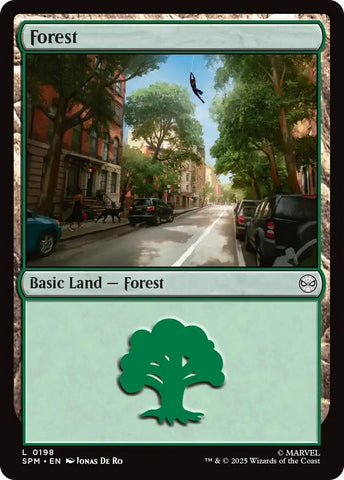 Image for Forest (0198) (198) (Marvel's Spider-Man) - Magic: The Gathering