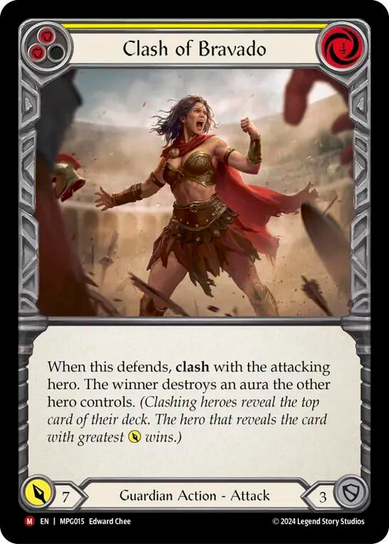 Image for Clash of Bravado (MPG015) (Mastery Pack Guardian) - Flesh and Blood TCG
