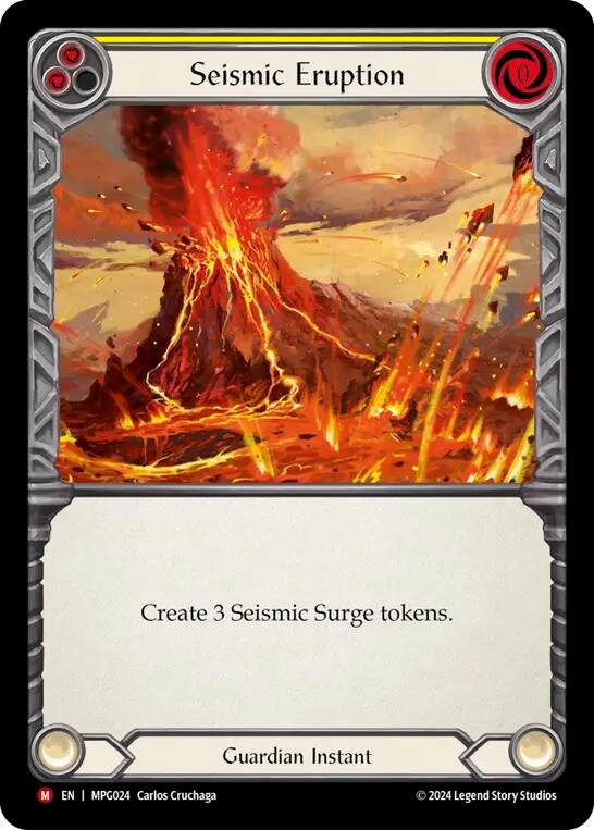 Image for Seismic Eruption (MPG024) (Mastery Pack Guardian) - Flesh and Blood TCG