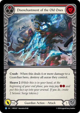 Image for Disenchantment of the Old Ones (MPG027) (Mastery Pack Guardian) - Flesh and Blood TCG