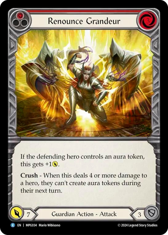 Image for Renounce Grandeur (MPG034) (Mastery Pack Guardian) - Flesh and Blood TCG