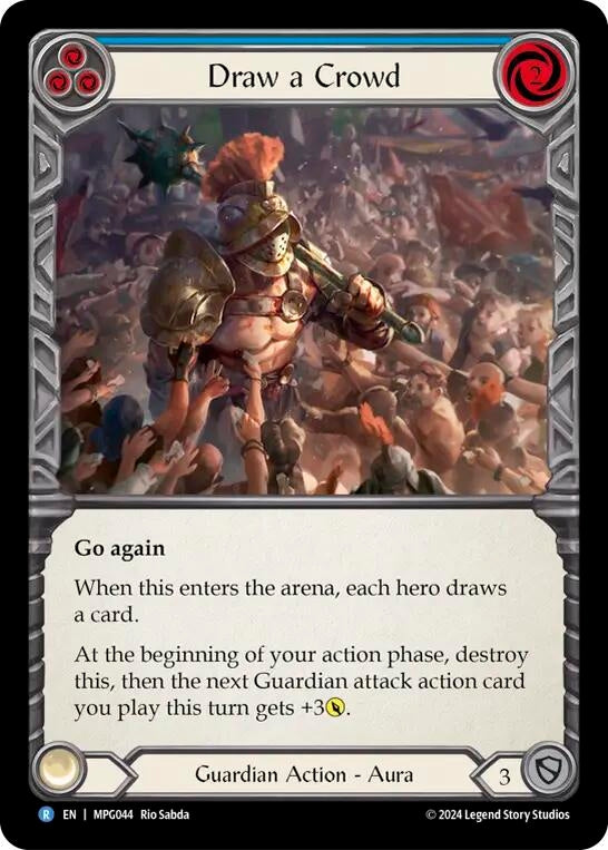 Image for Draw a Crowd (MPG044) (Mastery Pack Guardian) - Flesh and Blood TCG