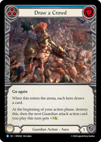 Image for Draw a Crowd (MPG044) (Mastery Pack Guardian) - Flesh and Blood TCG