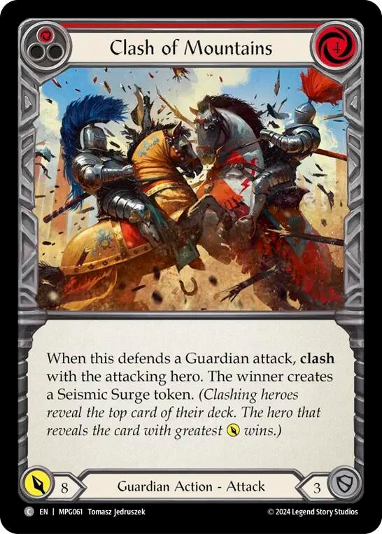 Image for Clash of Mountains (Red) (MPG061) (Mastery Pack Guardian) - Flesh and Blood TCG