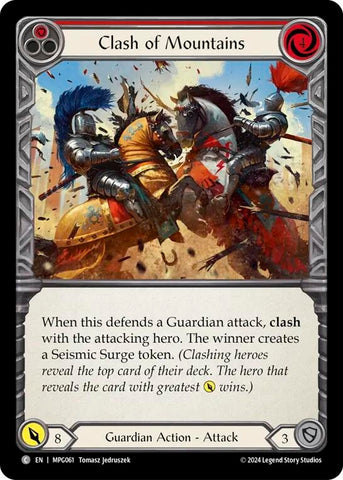 Image for Clash of Mountains (Red) (MPG061) (Mastery Pack Guardian) - Flesh and Blood TCG
