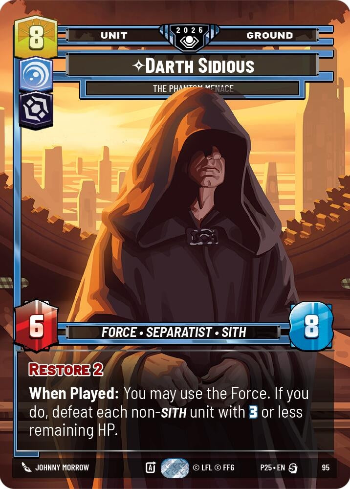 Image for Darth Sidious - The Phantom Menace (95) - Star Wars: Unlimited