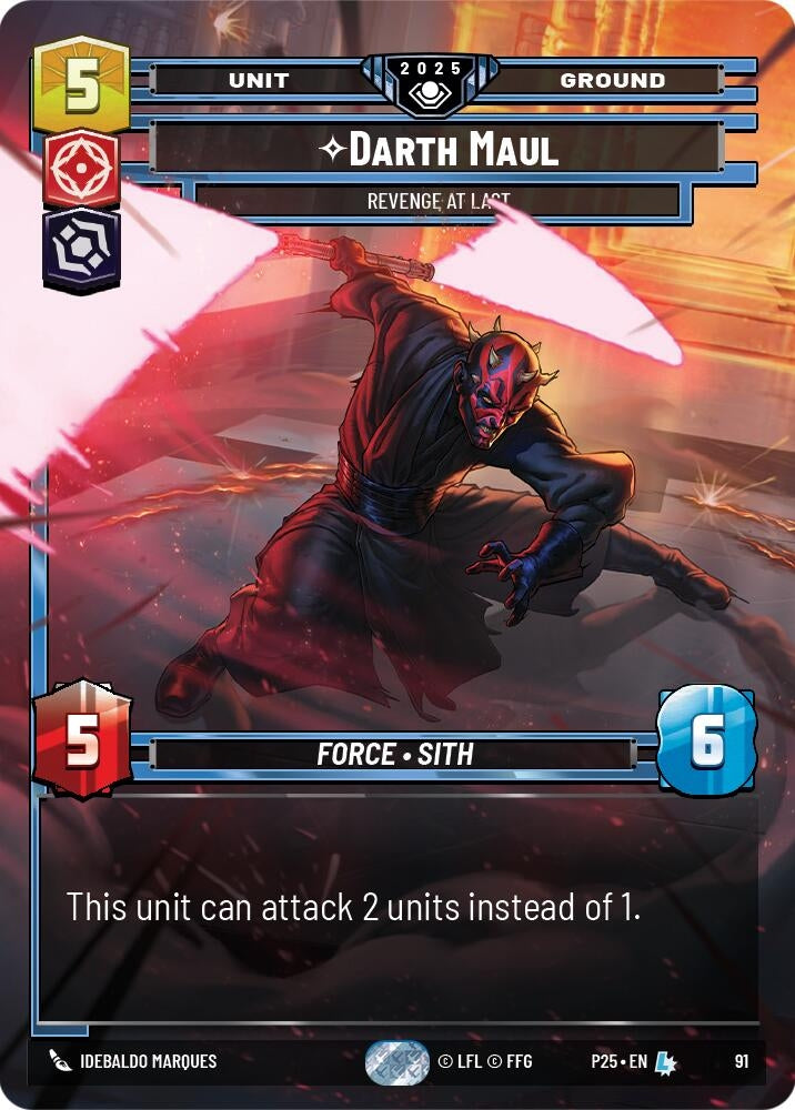 Image for Darth Maul - Revenge at Last (91) - Star Wars: Unlimited