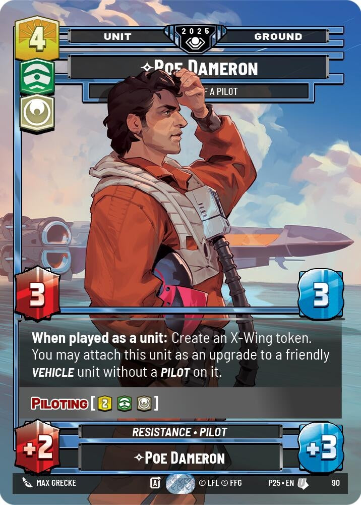 Image for Poe Dameron - One Hell of a Pilot (90) - Star Wars: Unlimited