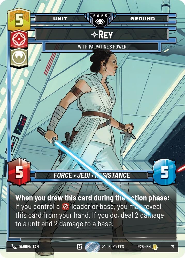 Image for Rey - With Palpatine's Power (71) (71) - Star Wars: Unlimited