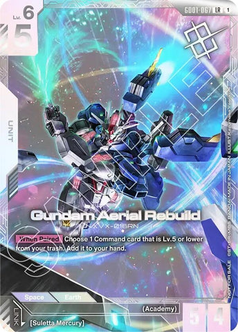 Image for Gundam Aerial Rebuild (Newtype Challenge 2025 Mission1) (GD01-067) (Gundam Promotional Cards) - Gundam Card Game